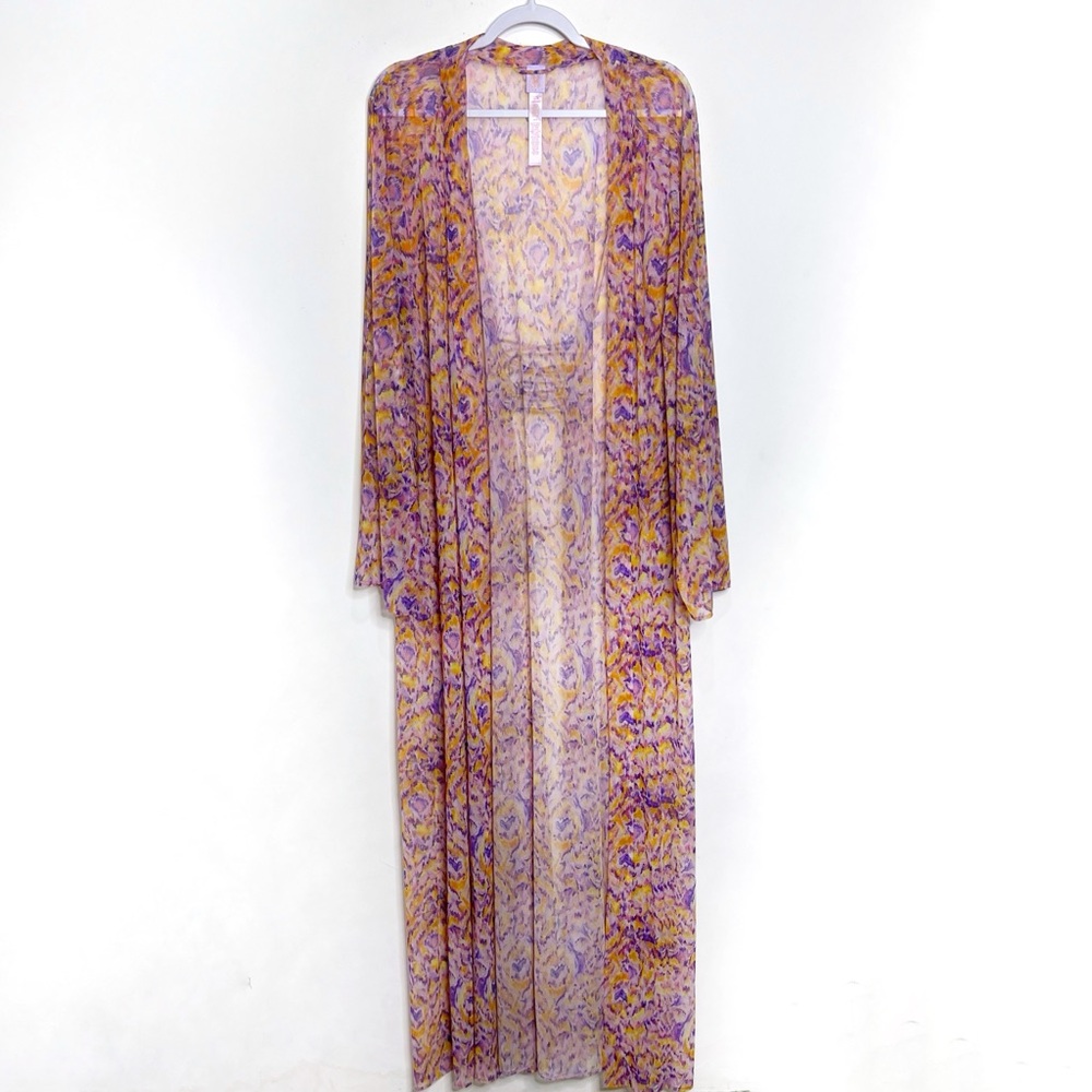 Savage X Fenty Cyber Cat Long Robe Lavender